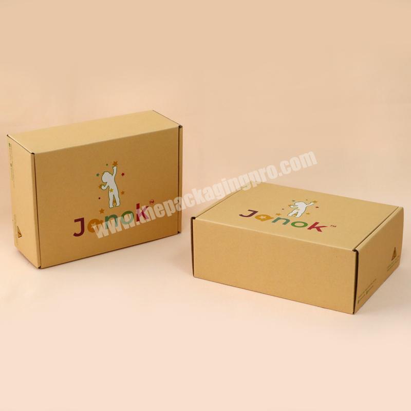 Wholesale Flat-packed Carton Shipping Die Cut Handle Custom Printed Food Grade Brown Kraft Paper Cake Package Box