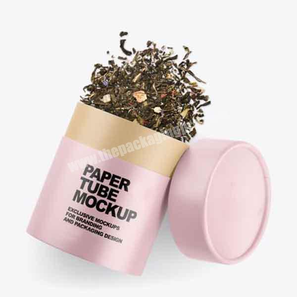 Wholesale Free Design Empty Custom color biodegradable Cardboard Food Grade Kraft Paper Tubes For Tea Packaging