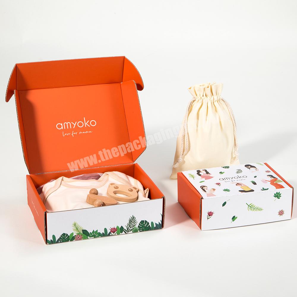 Wholesale Garment Clothing Shipping Box Corrugated Cardboard Box Custom Printed Carton Mailer Box with Logo