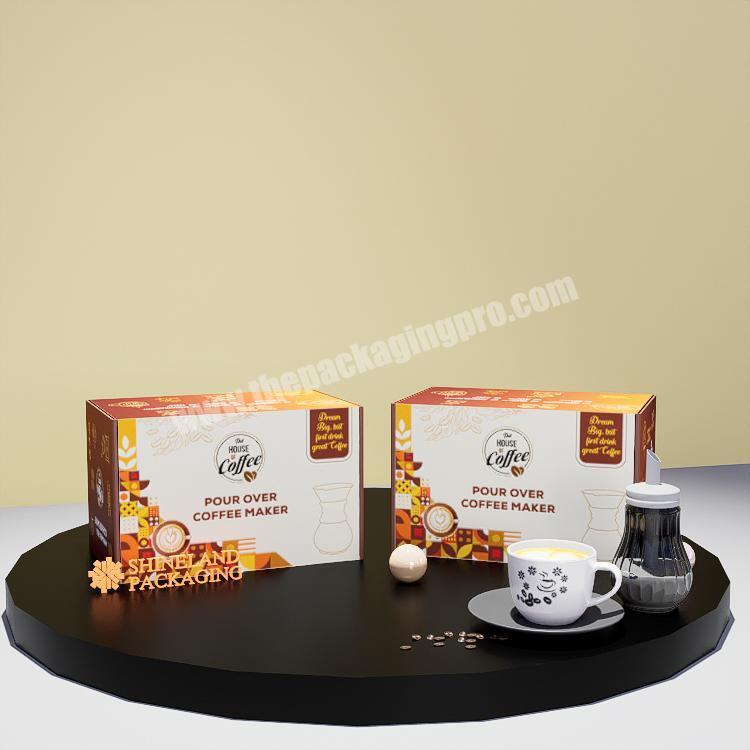 Wholesale Gift Paper Packing Box Custom Design Coffee tea water Cup various specifications packaging boxes for cups