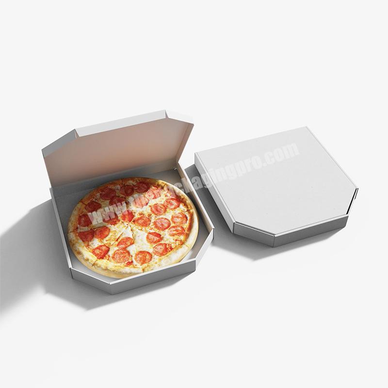 Wholesale High Quality Custom Size Pizza Packaging Food Grade Corrugated Paperboard Pizza Box for 8\ 10\ 12\ Pizza Delivery