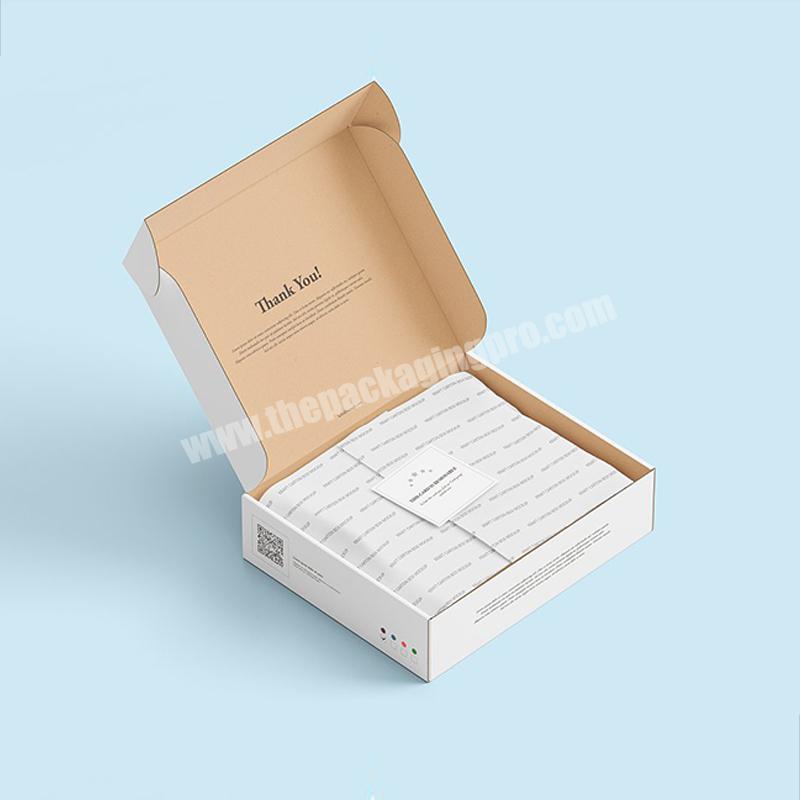 Wholesale Latest Design Luxury Folding Manufacturer Custom Shipping Box Mailers Printing With Tissue Wrapping Paper
