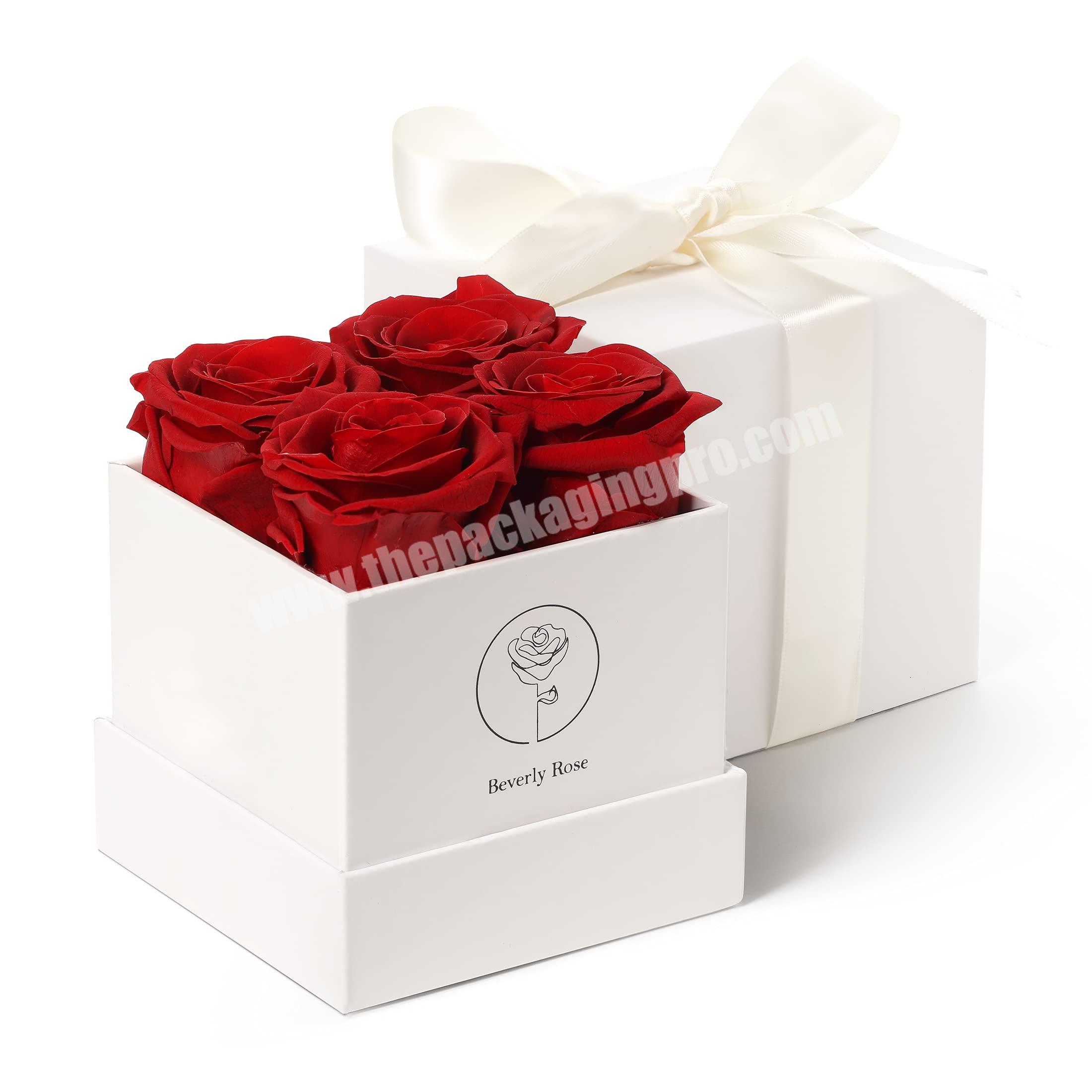 Wholesale Luxury Floral Boxes Eternal Flower Box Set Packaging For Floral Gift Shipping Box