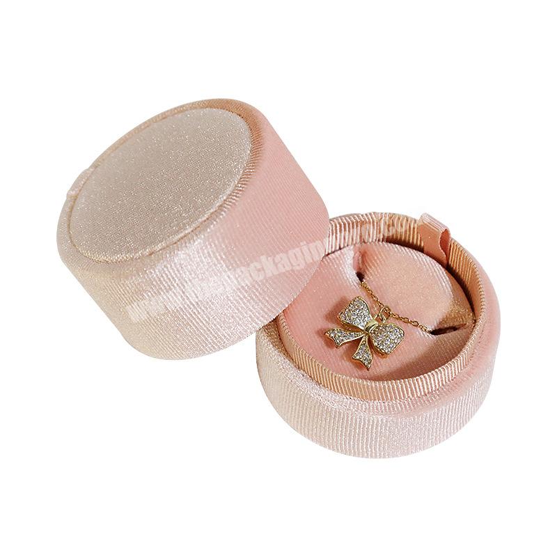 Wholesale Mini Ring Packing Luxury Storage Gift Travel Custom with Logo Organizer Velvet Jewelry Box