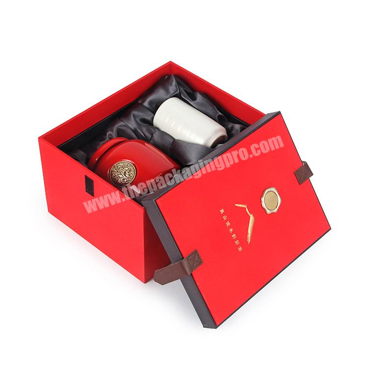 Wholesale Personalized Paperboard Gift Packing Tea Box Custom Logo Printed Cardboard Rigid Paper Luxury Coffee Tea Box Packaging