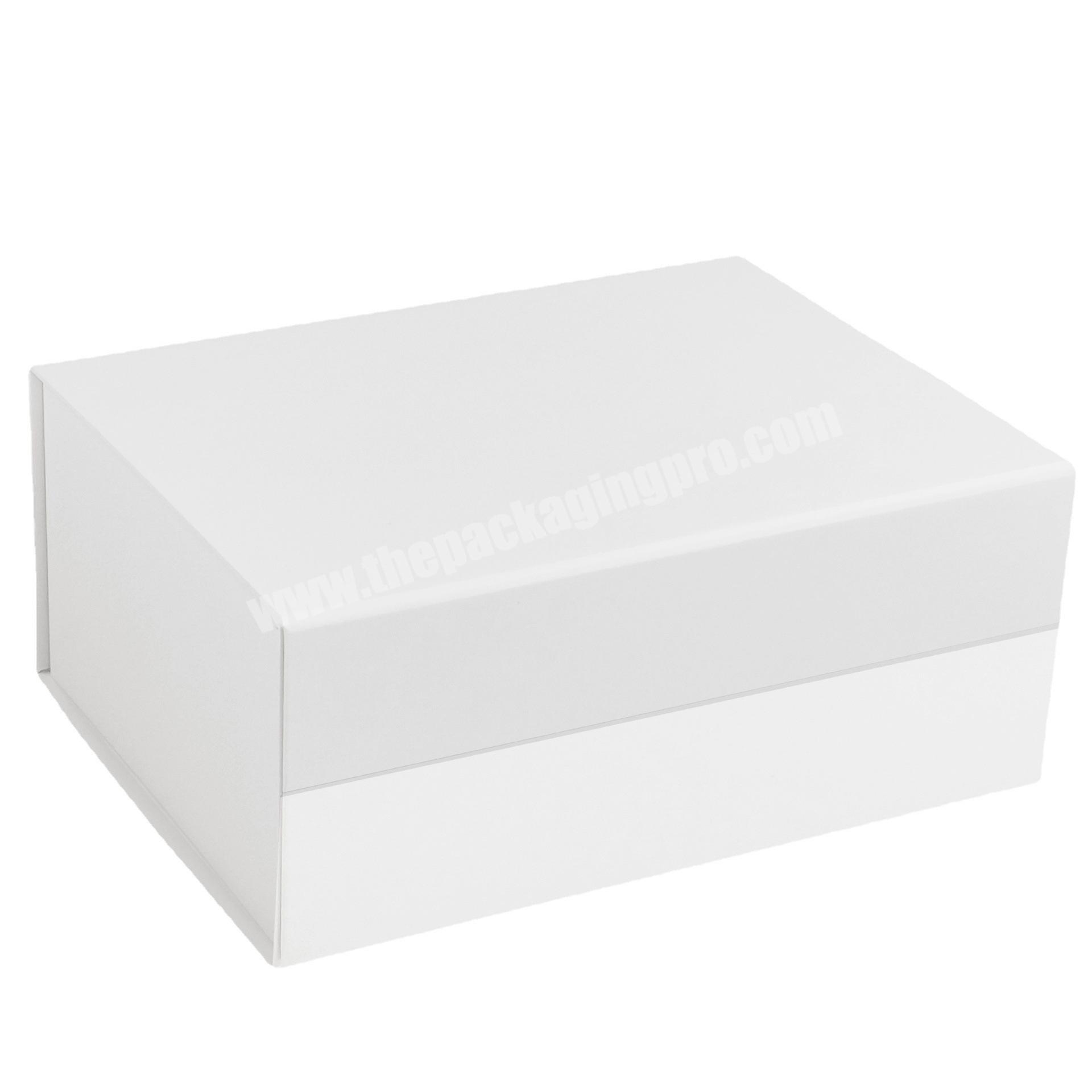 Wholesale Plain White Collapsible Magnetic Stock Product Gift Box for Small Business
