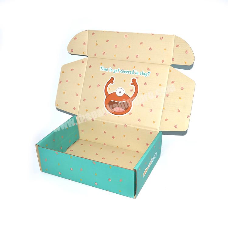 Wholesale Recycled Custom Logo Plain Mailer Paper Box For Kids Gift Clothing Packaging Box