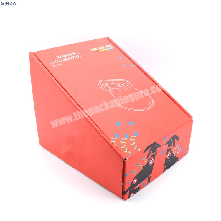 Wholesale Recycled foldable custom biodegradable full color printing paper corrugated shipping box for underwear