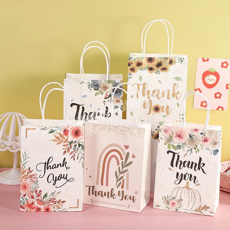 Wholesale Wedding Gift Shopping Bags White Luxury Paper Bag Thank You Bags For Boutique