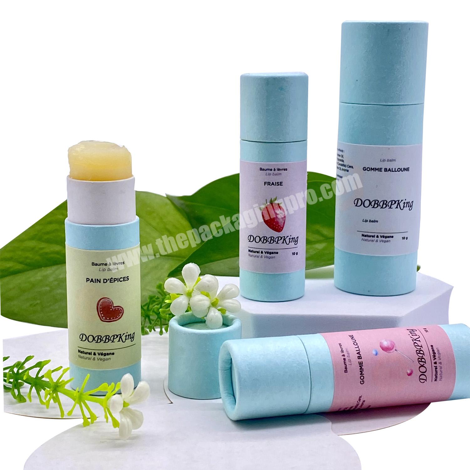 Wholesale biodegradable cmyk 4 color offset printing push up 1oz deodorant stick compostable container packaging