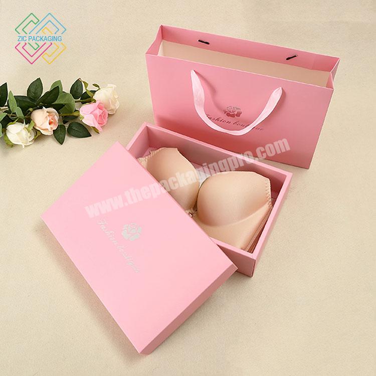 Wholesale custom corrugated paper mail pink shipping underwear boxes clothing boxes printed logo packaging