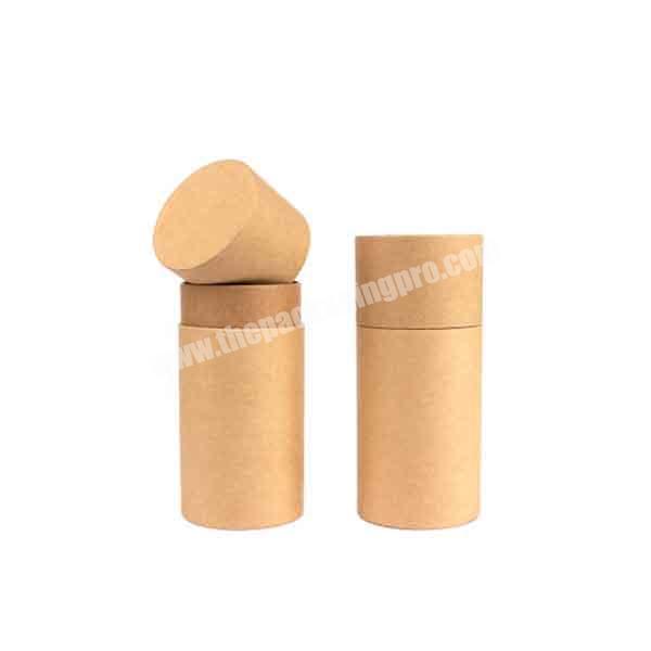 Wholesale custom gift incense skincare packaging biodegradable cardboard tube for essential oils