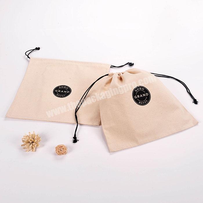 Wholesale custom promotion small cheap cotton muslin drawstring bag