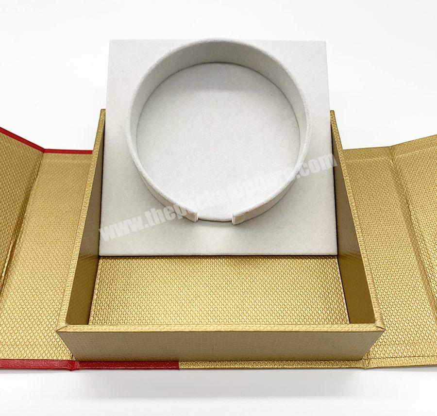 Wholesale custom red fancy paper bangle bracelet box
