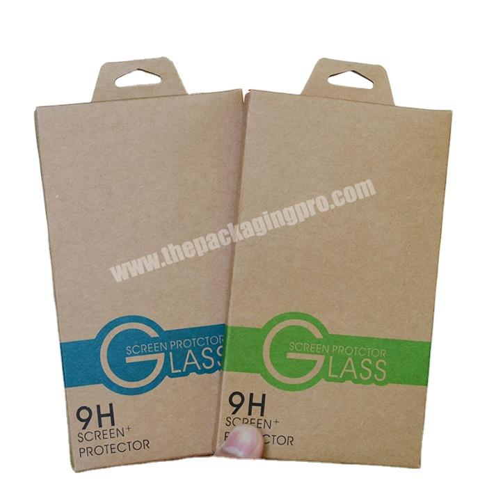 Wholesale custom screen protector book shape paper box with handle