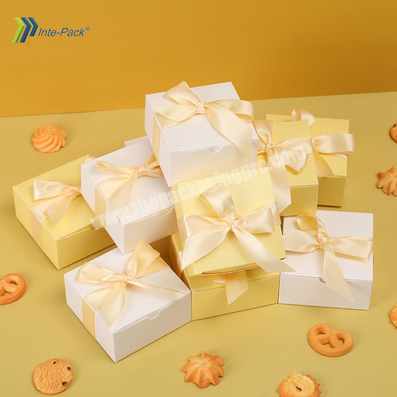 Wholesale customCupcake Packaging Cookie Baking Food Paper Gift Box Dessert Candy Foldable Packaging Boxes