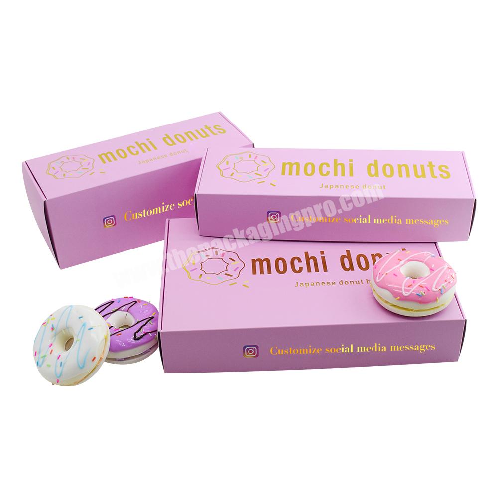 Wholesale customized biodegradable printing unique chocolate biscuit donut  cooki box