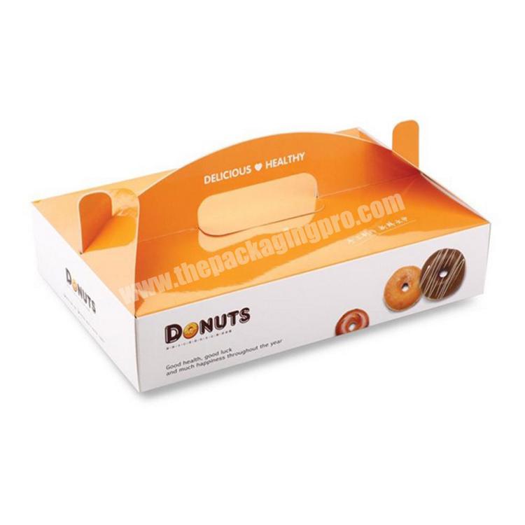 Wholesale customized fancy cute paper donut packaging box