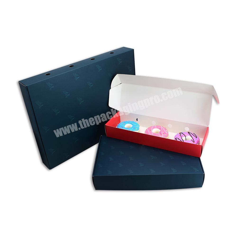 Wholesale customized printed biodegradable paper bag box Mochi bread doughnut cookie box