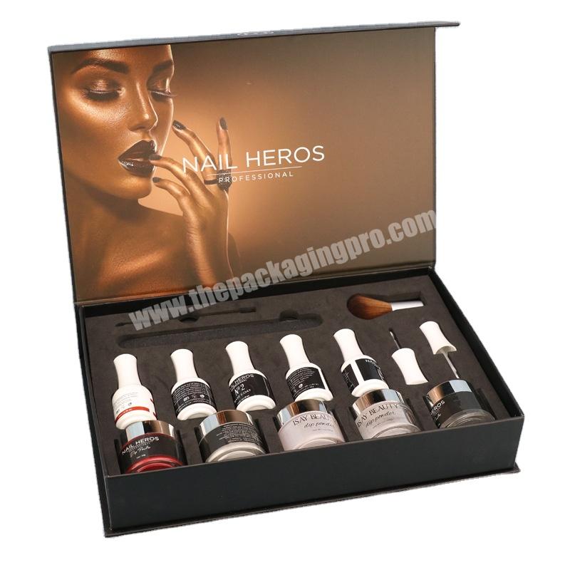 Wholesale high quality nail polish bottles cosmetic boxes packaging custom logo nail polish packaging box