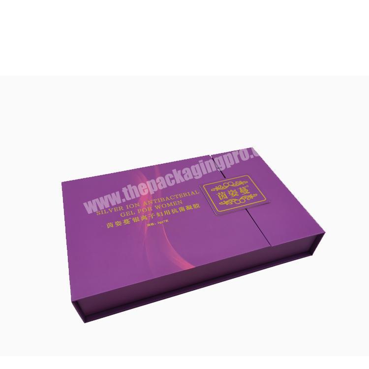 Wholesale hot stamping spot printing book shape magnetic box with custom printed logo