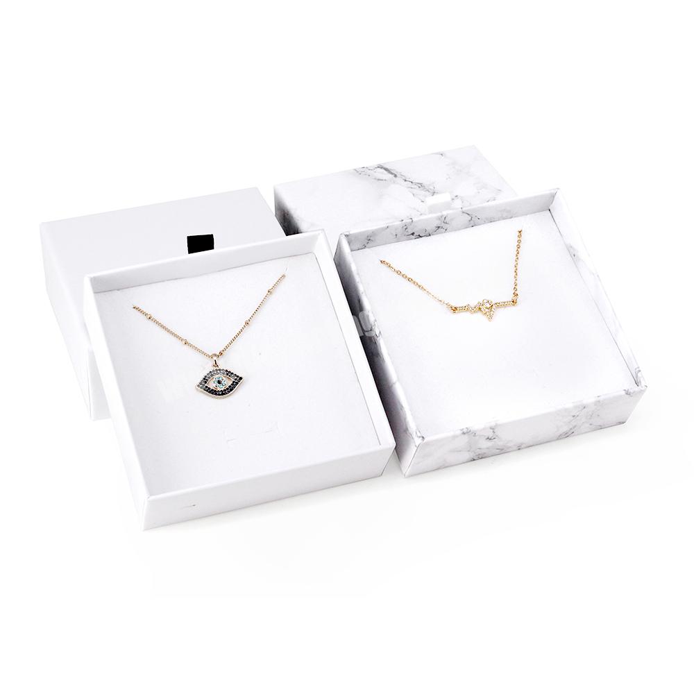 Wholesale jadeite necklace bracelet foam insert jewelry packaging cardboard box custom printed logo