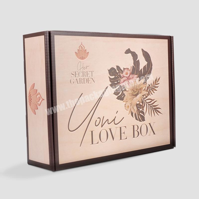Wholesale luxury exquisite customized  gift matte lamination corrugated shipping packaging box