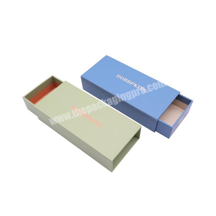 Wholesale luxury slide open jewelry gift best welcome fashion cardboard drawer box paper packaging