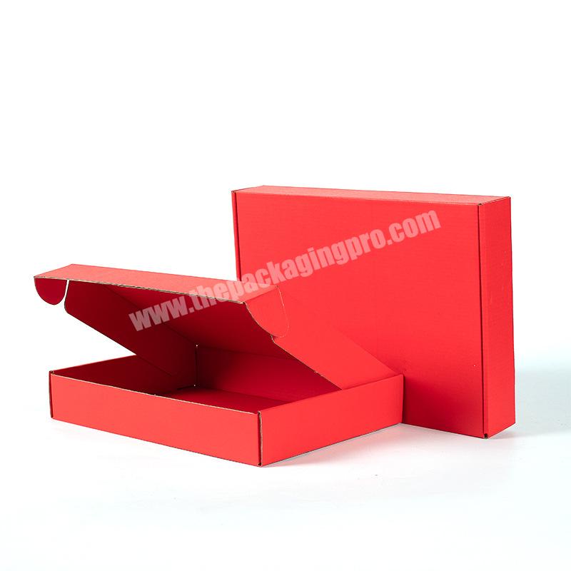 Wholesale spot colored paper corrugated folding flip paper boxes for clothing and shoes
