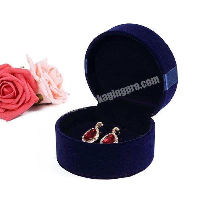 Wholesales custom black velvet gift necklace pendant box jewelry