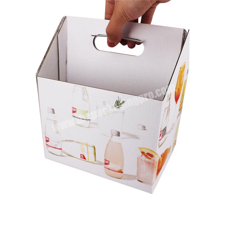 Yilucai Custom Beverage Juice Box Corrugated Beverage Paper Carton Packaging Box