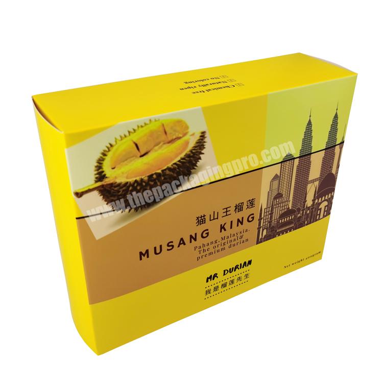 Yilucai Durian Fruit Packaging Box Food Paper Box with Custom Logo Printed