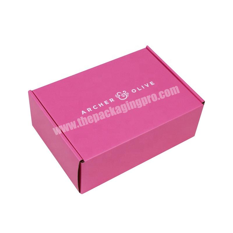 Your LOGO Customized Monthly Beauty Subscription Dark Pink Delivery Mailing Skincare Packaging Box