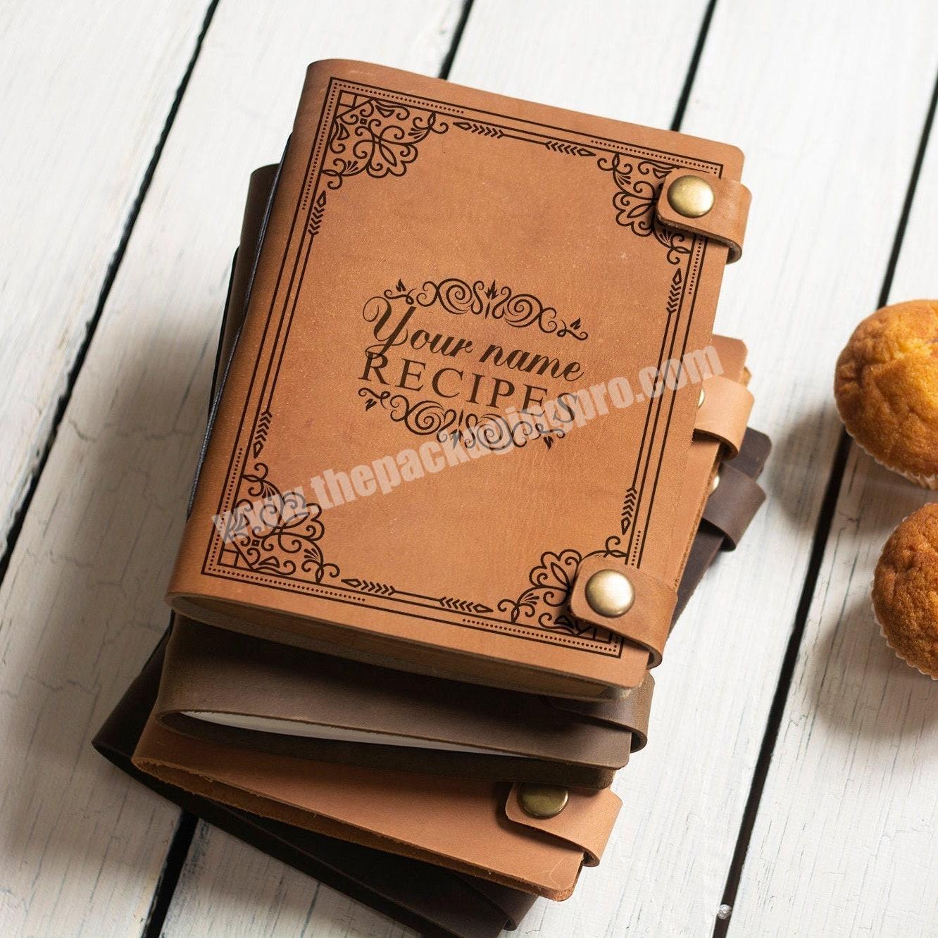 Your Name Recipes Personalized Journal Custom Recipe Book Leather Recipe Journal Cooking Journal Cookbook