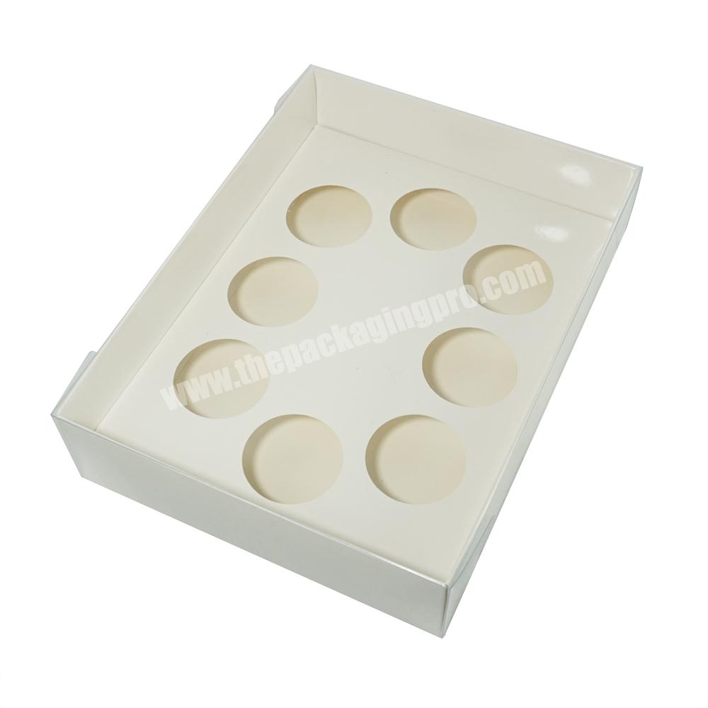 ZL Custom White Digital Shape MINI Cupcake Paper Insert Inner Support For Cake Baked Goods Packaging Box