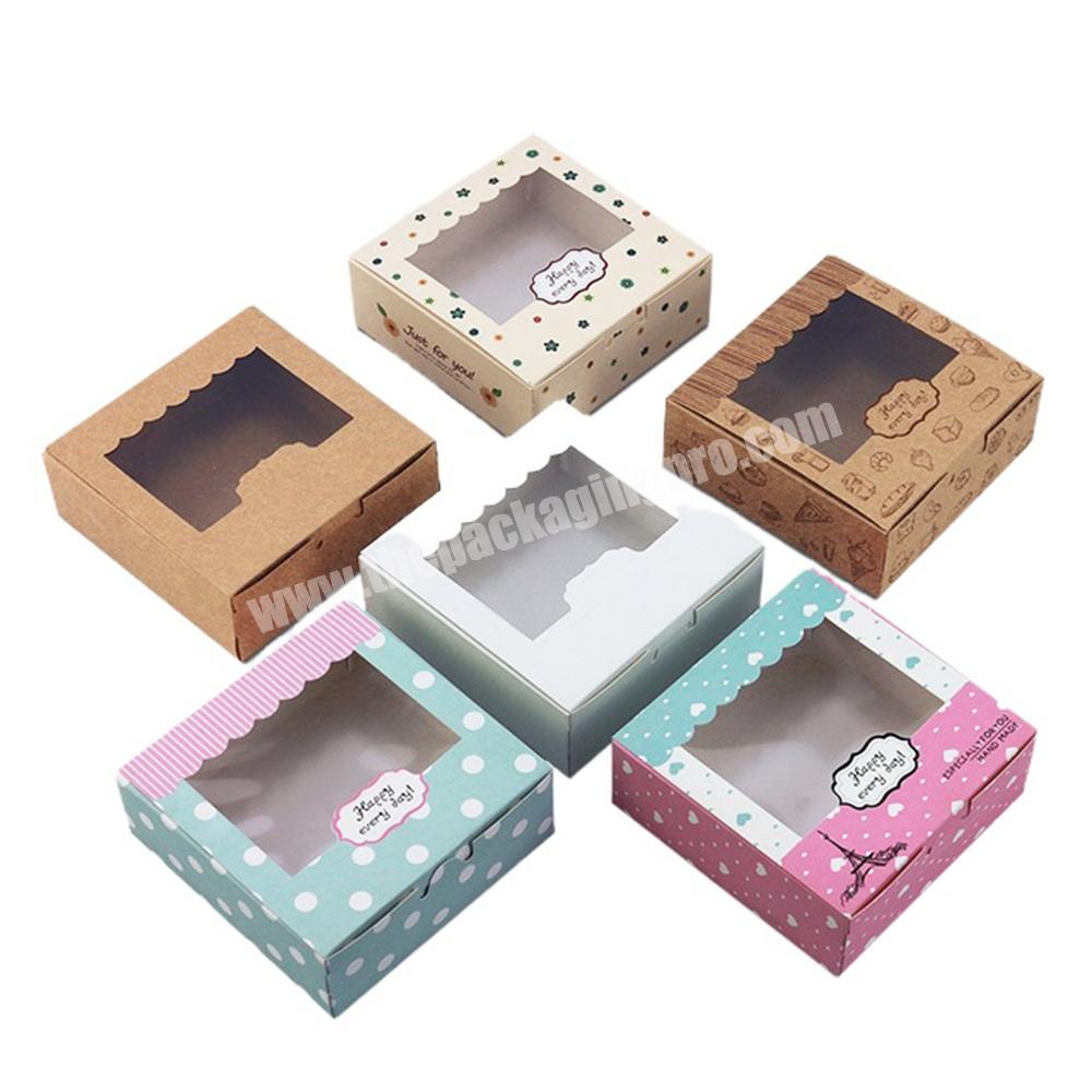 ZL custom manufacturer's delivery box moon cake cake nougat mousse pastry bakery food packaging gift box with transparent window
