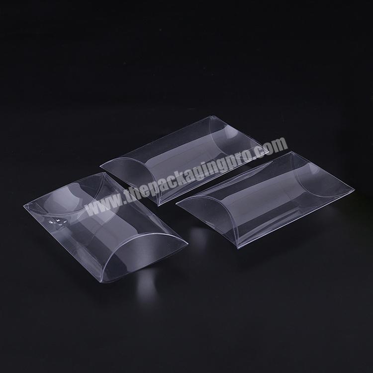 cheap folding candy transparent pet pp clear pvc pillow box
