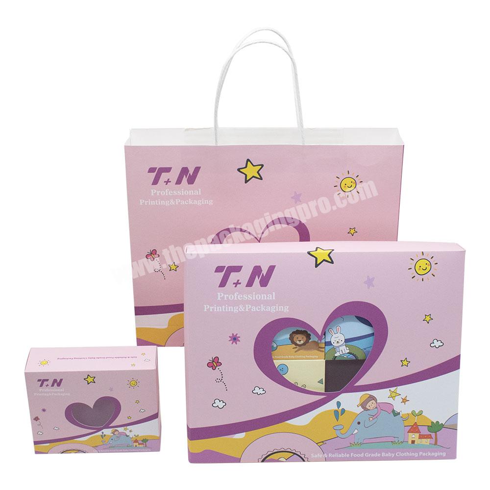 custom gift box packaging paper logo New Design Rigid Lid and Bottom Boxes Custom Eco Friendly Packaging for Clothes