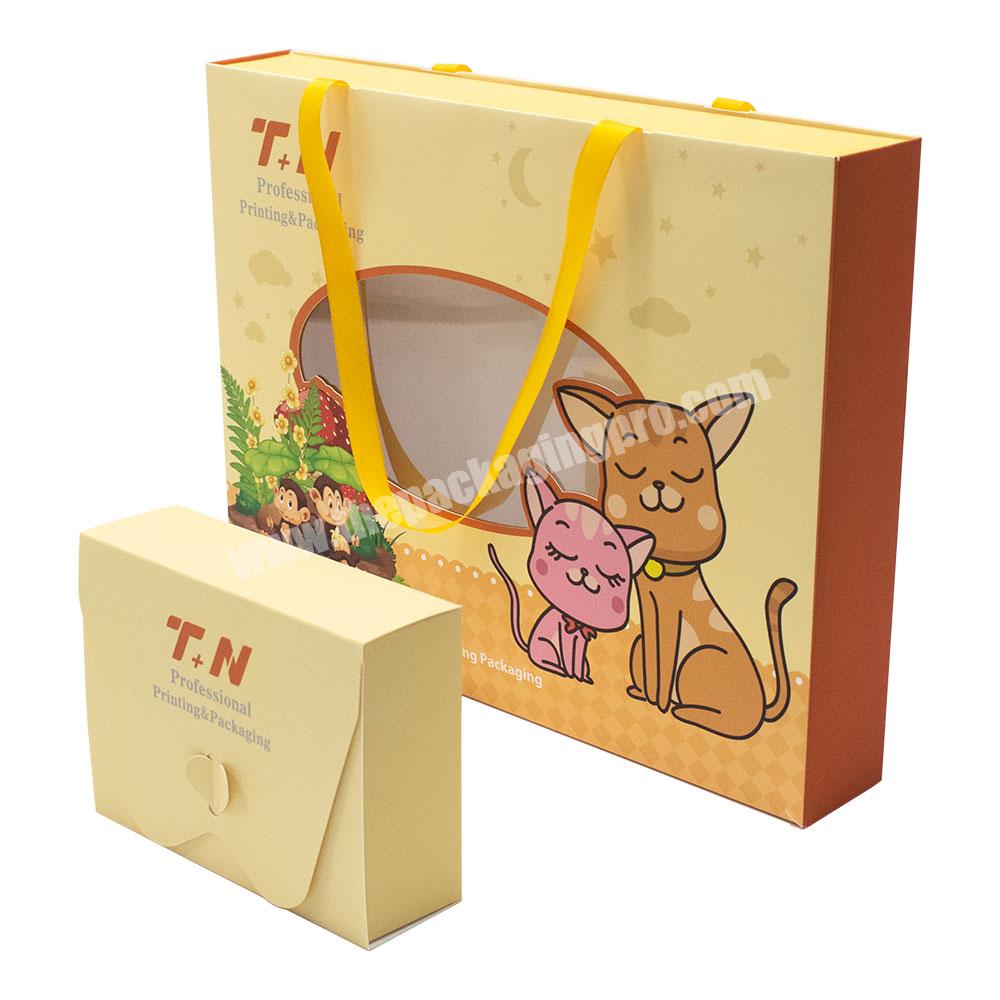 custom gift box packaging paper logo boxes Special Design for Clothes Environmentally Friendly Children Clothing