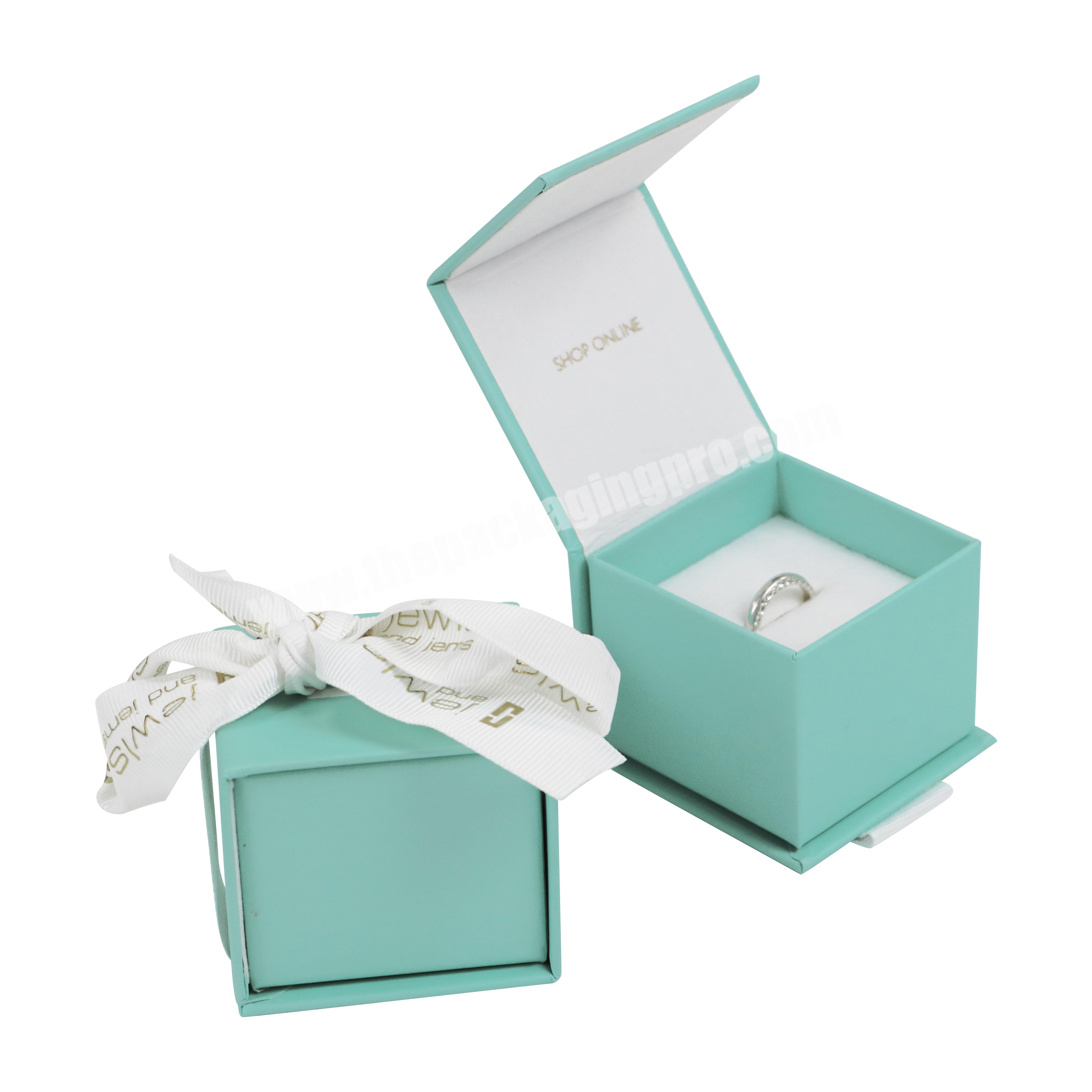 custom jewelry gift box packaging necklace ring bracelet packaging box fold paper box