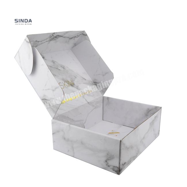 custom logo marble mailing boxes packaging small corrugated book colored custom mailing boxes