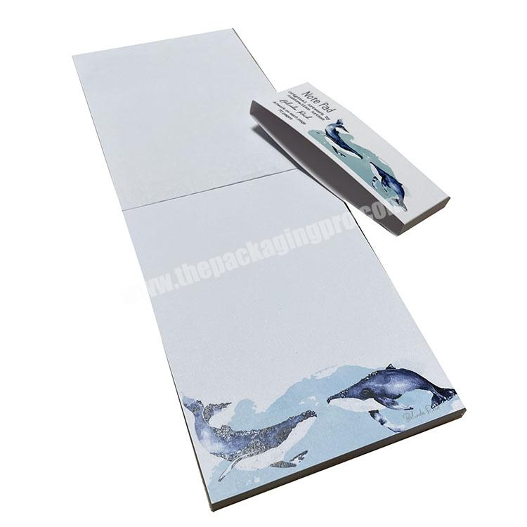 custom paper print a4 a5 a6 writing pad with belly band