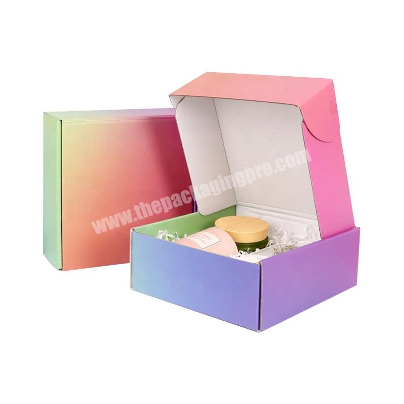 custom pink plant shipping mailer box with logo packaging corrugated cardboard paper boxes for small business