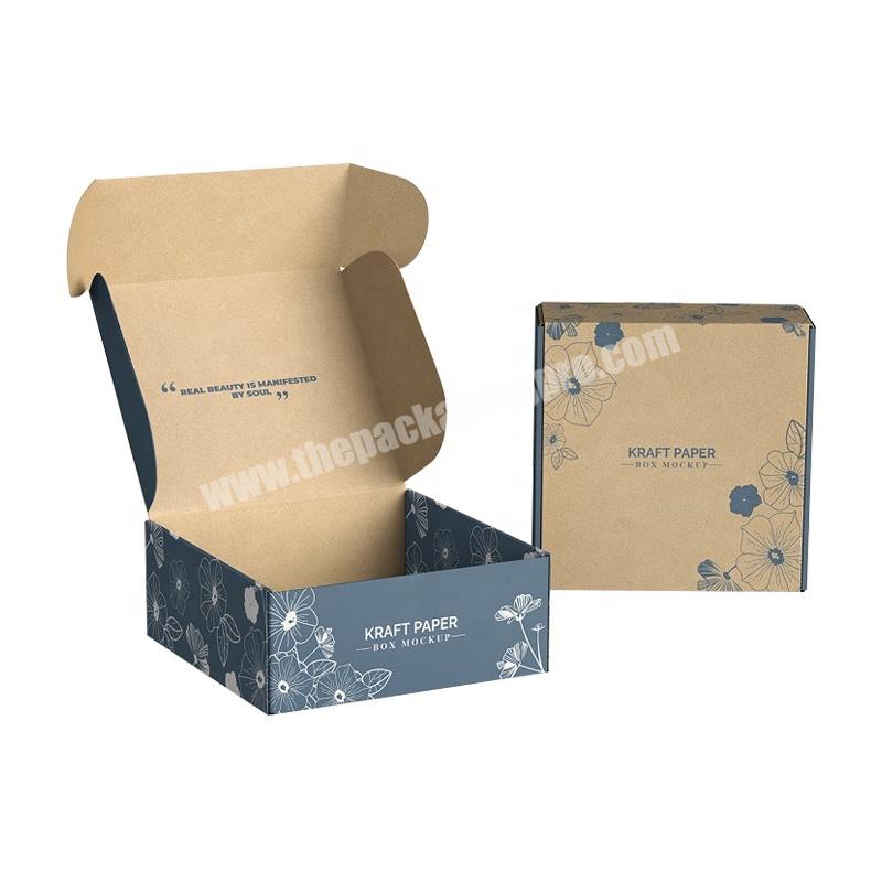 custom printed folding paper shipping mailer boxes with logo packaging corrugated cardboard boxes for small business