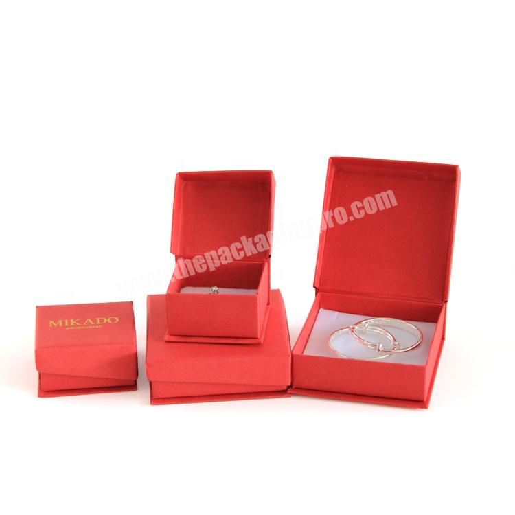 custom printing luxury jewellery packaging leather necklace gift box