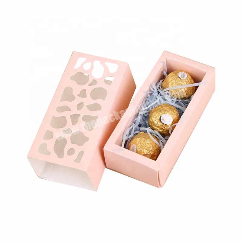 custom wholesale praline cardboard black sliding mini homemade chocolates gift drawer boxes for  recycled rigid cake candy