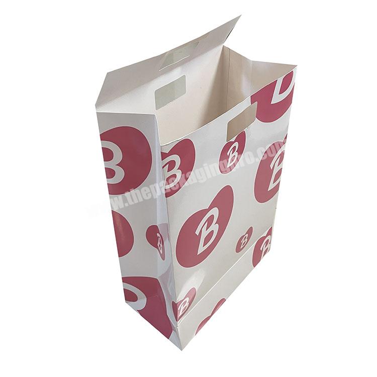 die cut handle paper print candy packing gift bag