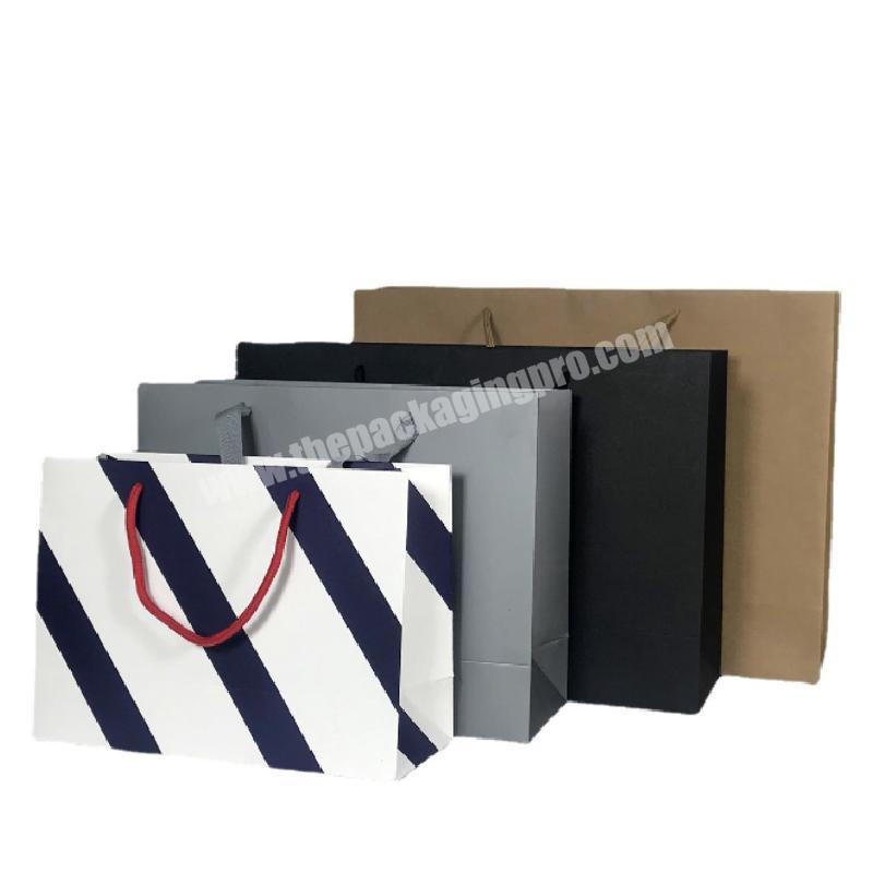 factory price OEM paper gift bag 4 color printing retail shopping bag cosmetic bag with handle factory price