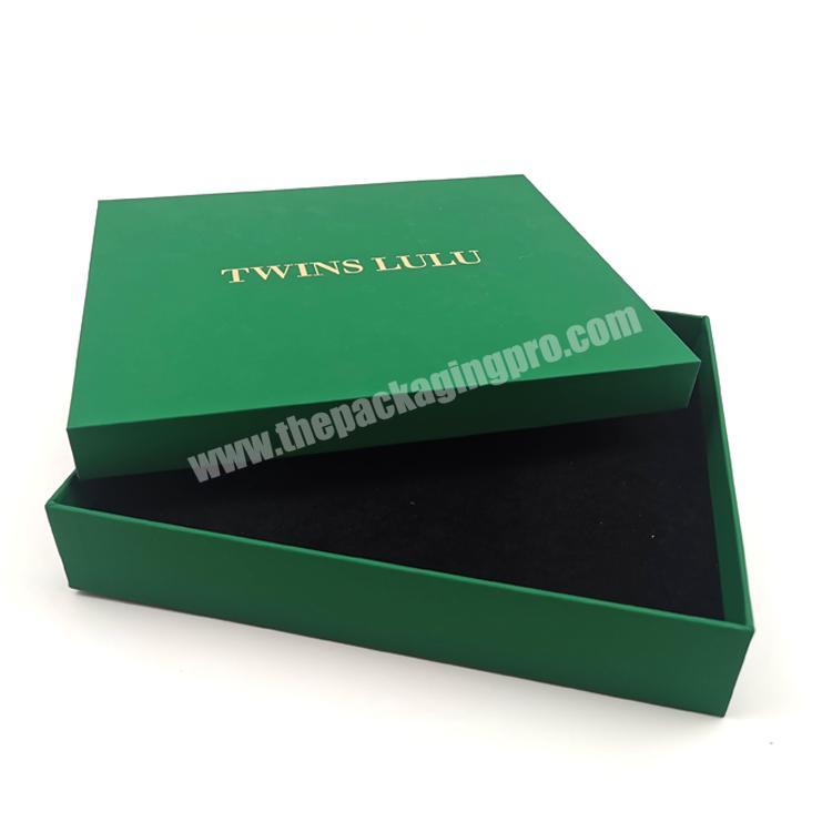 green lid and base boxes luxury paper packaging boxes paper box with design logo