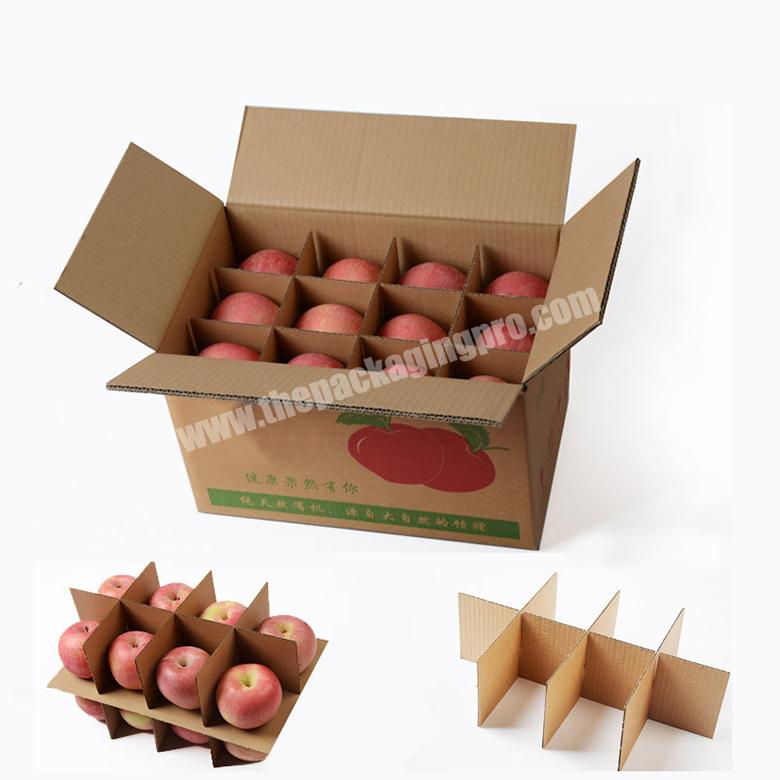 logo custom print corrugated fruit carton box apples